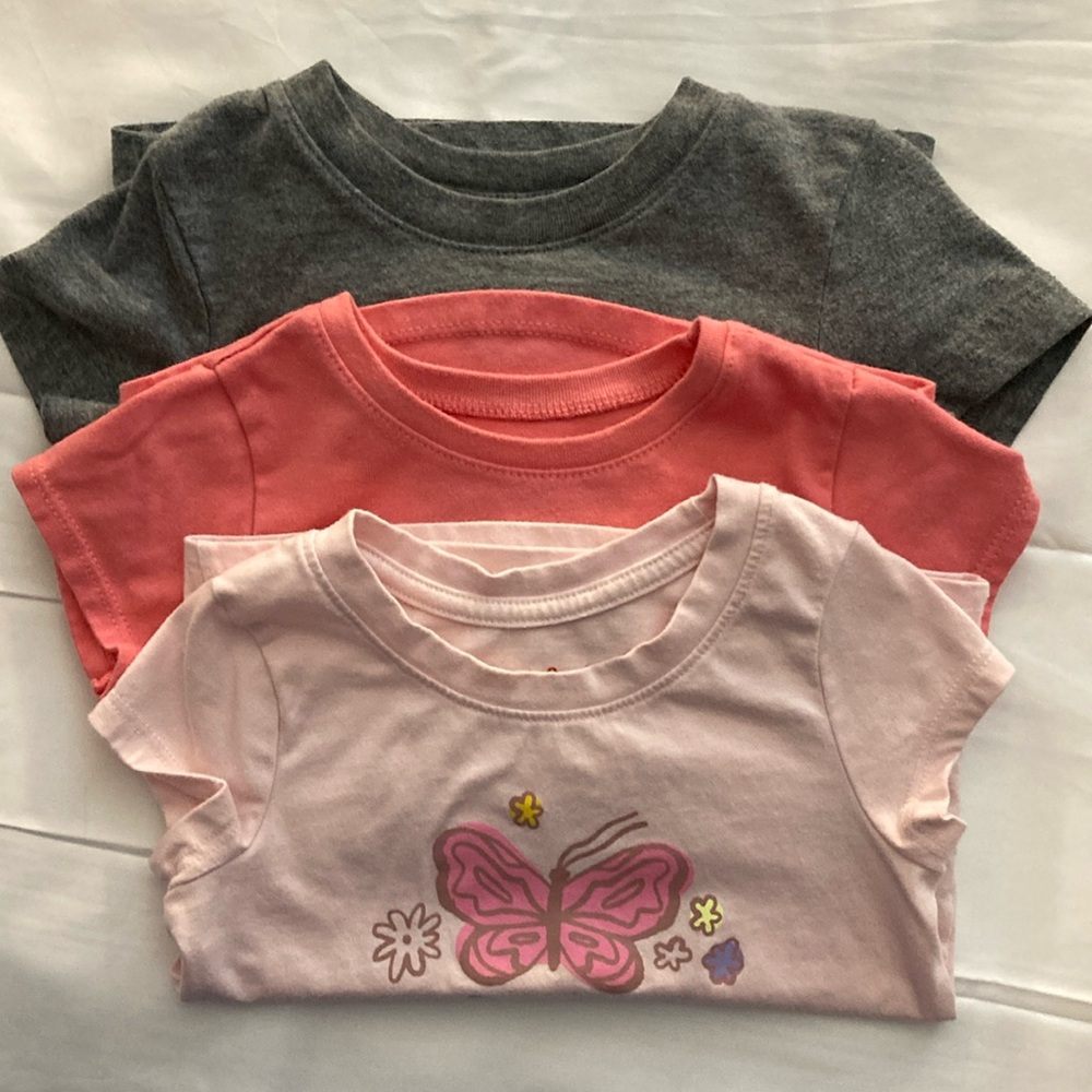 Babies Pull on Shirts. 12 Month. Set of 3 shirts. Cute little set.